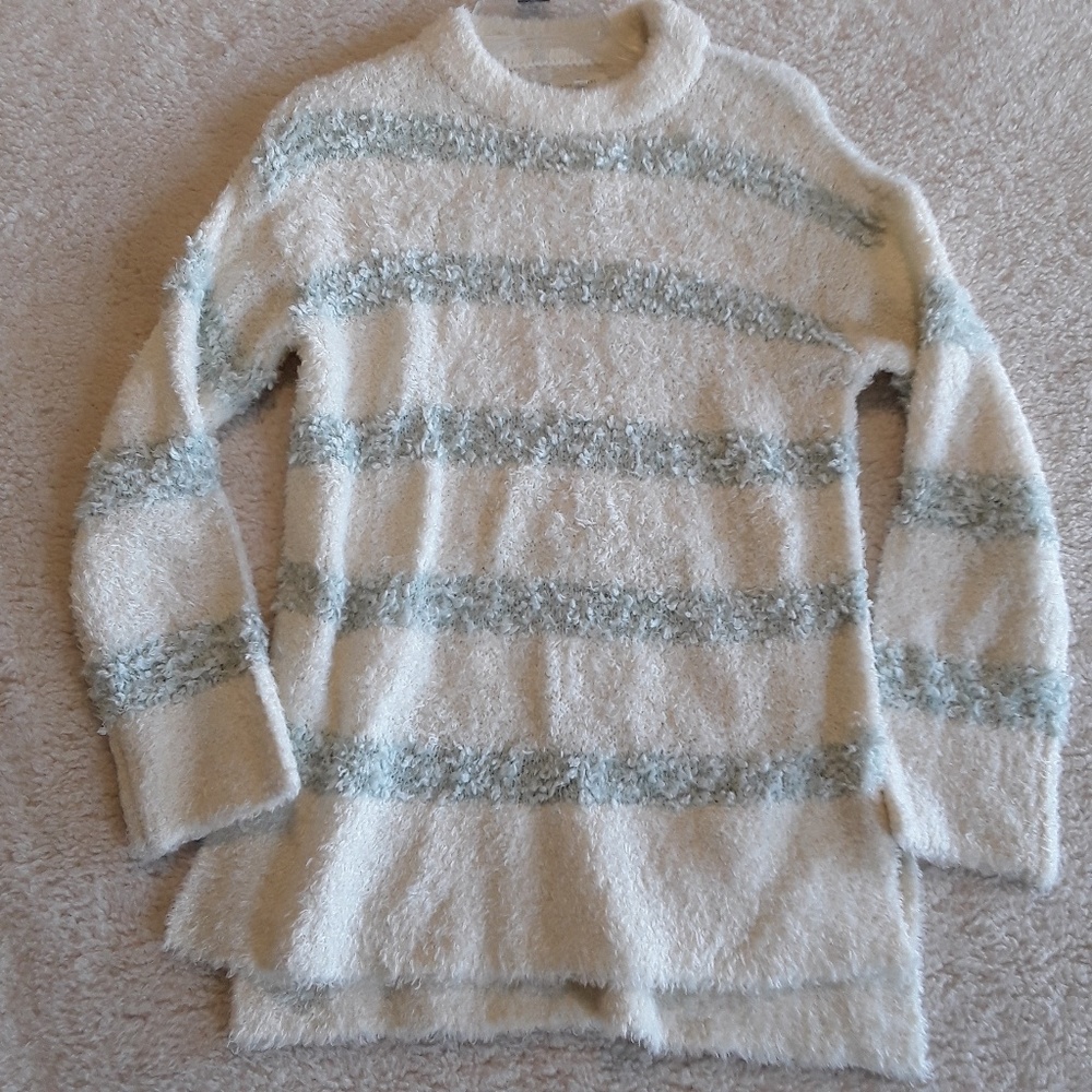 Lou & Grey | Soft Cozy Striped Turtleneck Sweater